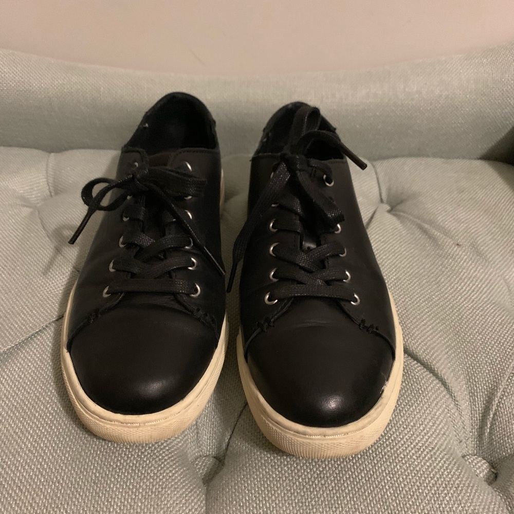 Classic Black Leather Ralph Lauren  Sneakers